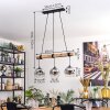 Ripoll hanging light, globe light, pendant light Ecru, black, 3-light sources
