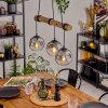 Ripoll hanging light, globe light, pendant light Ecru, black, 3-light sources