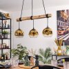 Ripoll hanging light, globe light, pendant light Ecru, black, 3-light sources