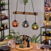 Ripoll hanging light, globe light, pendant light Ecru, black, 3-light sources