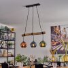 Ripoll hanging light, globe light, pendant light Ecru, black, 3-light sources