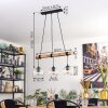 Ripoll hanging light, globe light, pendant light Ecru, black, 3-light sources