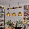 Ripoll hanging light, globe light, pendant light Ecru, black, 3-light sources
