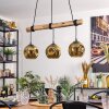 Ripoll hanging light, globe light, pendant light Ecru, black, 3-light sources