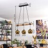Ripoll hanging light, globe light, pendant light Ecru, black, 3-light sources