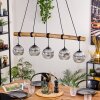 Ripoll hanging light, globe light, pendant light Ecru, black, 5-light sources