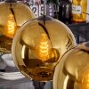 Koyoto hanging light, globe light, pendant light gold, 4-light sources