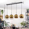 Koyoto hanging light, globe light, pendant light gold, 4-light sources
