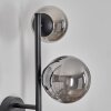 Chehalis globe light, wall light 23 cm Smoke-coloured, 3-light sources