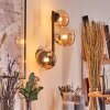 Chehalis globe light, wall light Amber, 3-light sources
