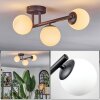 Chehalis ceiling light, globe light white, 3-light sources