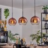 Koyoto hanging light, globe light, pendant light black, 3-light sources