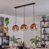Koyoto hanging light, globe light, pendant light black, 3-light sources