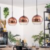 Koyoto hanging light, globe light, pendant light black, 3-light sources