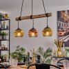 Ripoll hanging light, globe light, pendant light Ecru, black, 3-light sources