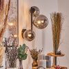 Chehalis globe light, wall light 23 cm Smoke-coloured, 3-light sources