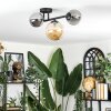 Chehalis ceiling light, globe light 23 cm Amber, Smoke-coloured, 3-light sources