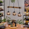 Ripoll hanging light, globe light, pendant light Ecru, black, 3-light sources
