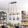 Ripoll hanging light, globe light, pendant light Ecru, black, 3-light sources
