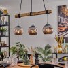 Ripoll hanging light, globe light, pendant light Ecru, black, 3-light sources