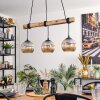 Ripoll hanging light, globe light, pendant light Ecru, black, 3-light sources