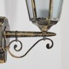 Hongkong outdoor wall light, wall light gold, black, 1-light source