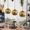 Koyoto hanging light, globe light, pendant light black, 3-light sources