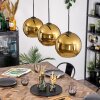 Koyoto hanging light, globe light, pendant light black, 3-light sources