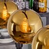 Koyoto hanging light, globe light, pendant light black, 3-light sources