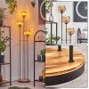 Kyoto floor lamp Light wood, black, 3-light sources