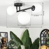 Chehalis ceiling light, globe light white, 3-light sources