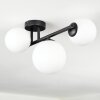Chehalis ceiling light, globe light white, 3-light sources