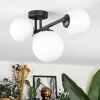 Chehalis ceiling light, globe light white, 3-light sources