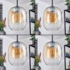 Apedo hanging light, pendant light Amber, clear, 3-light sources