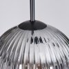 Koyoto hanging light, globe light, pendant light black, 3-light sources
