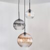 Koyoto hanging light, globe light, pendant light 30 cm black, 3-light sources