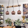 Ripoll hanging light, globe light, pendant light Ecru, black, 3-light sources