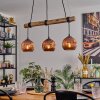 Ripoll hanging light, globe light, pendant light Ecru, black, 3-light sources