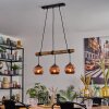 Ripoll hanging light, globe light, pendant light Ecru, black, 3-light sources