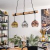 Ripoll hanging light, globe light, pendant light Ecru, black, 3-light sources