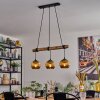 Koyoto hanging light, globe light, pendant light Ecru, black, 3-light sources