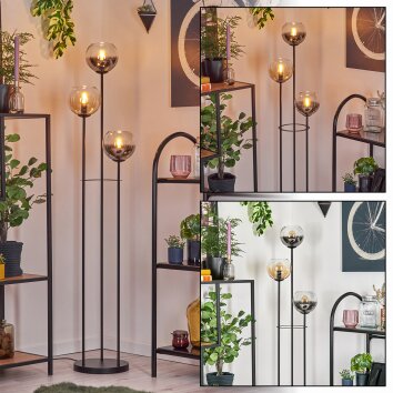 Koyoto floor lamp black, 3-light sources