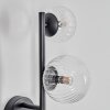 Chehalis globe light, wall light 23 cm clear, 3-light sources