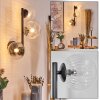 Chehalis globe light, wall light 23 cm clear, 3-light sources