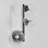 Chehalis globe light, wall light 23 cm clear, 3-light sources