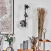 Chehalis globe light, wall light 36.5 cm clear, 3-light sources