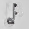 Chehalis globe light, wall light 33 cm clear, 3-light sources