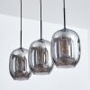 Apedo hanging light, pendant light Smoke-coloured, 3-light sources