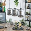 Apedo hanging light, pendant light Smoke-coloured, 3-light sources
