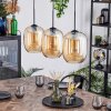 Apedo hanging light, pendant light Amber, 3-light sources